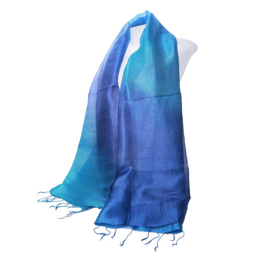 ผ้าพันคอ ผ้าคลุมไหล่ไหมแท้ทอมือ ของขวัญ ของฝากสำหรับคนที่คุณรัก