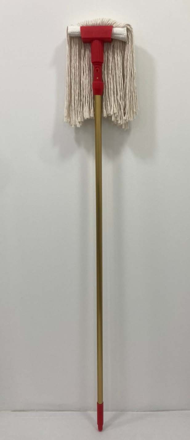 ชุดหัวไม้ถูพื้นฟรีไซส์ ผ้า 8 นิ้ว สีแดง