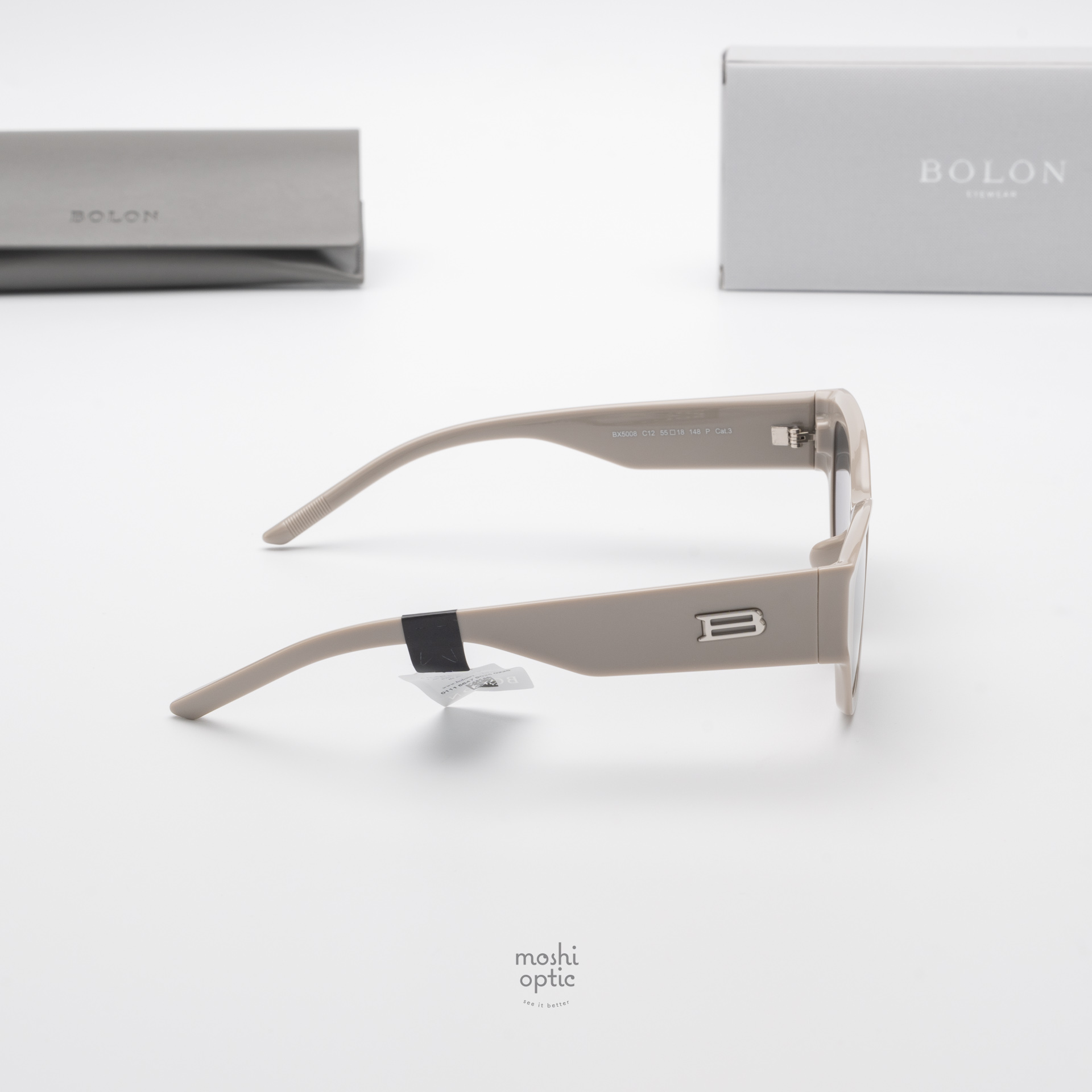 แว่นกันแดด BOLON รุ่น BX5008 Shadow C80 Solid Grey