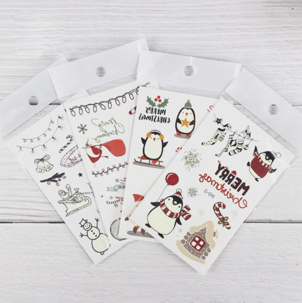 Tattoo Christmas สติ๊กทูคริสต์มาส แทททู #A