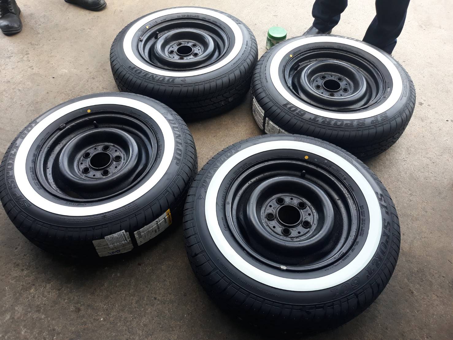 DUNLOP SP601 ขอบขาว 195-75-14 ปี18 ลดราคา