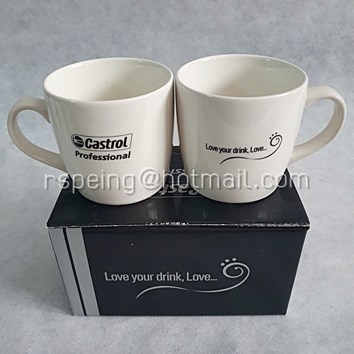 ถ้วย mug คู่ Castrol Professional Love your drink, Love... พร้อมกล่อง