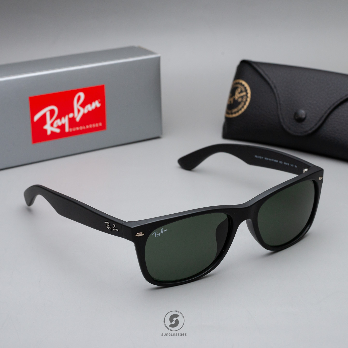 Ray Ban Wayfarer RB2132F 622 Rubber Black Frame