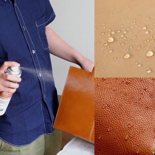 Collonil Waterstop Spray มี 2 ขนาด 200 ml./ 400 ml. สเปรย์กันน้ำสำหรับหนังเรียบ หนังสังเคราะห์