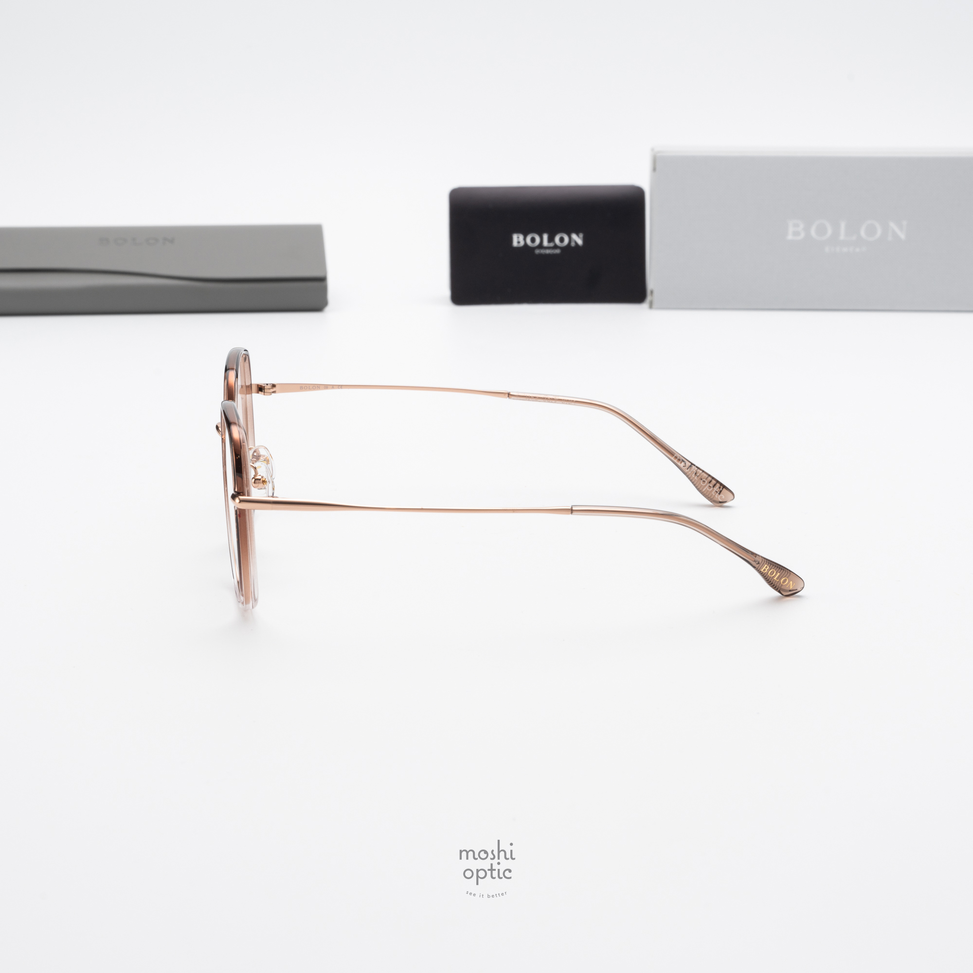 แว่นสายตา BOLON รุ่น Otemachi BJ6109 U29 Transparent Brown Rose Gold