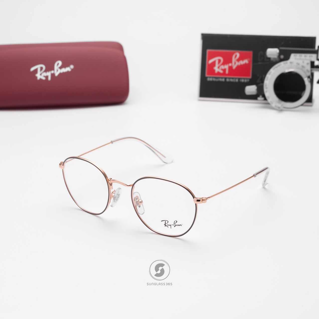 Ray-Ban Junior Rob RY9572V 4087 Brown on Rose Gold