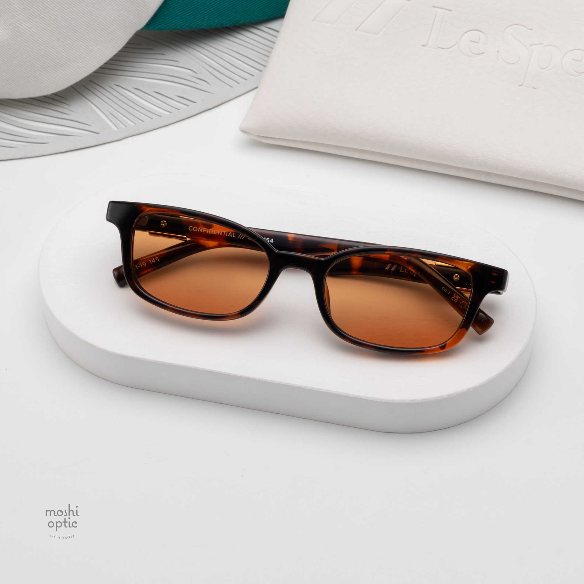 แว่นกันแดด Le Specs LSP2552154 CONFIDENTIAL Dark Tort