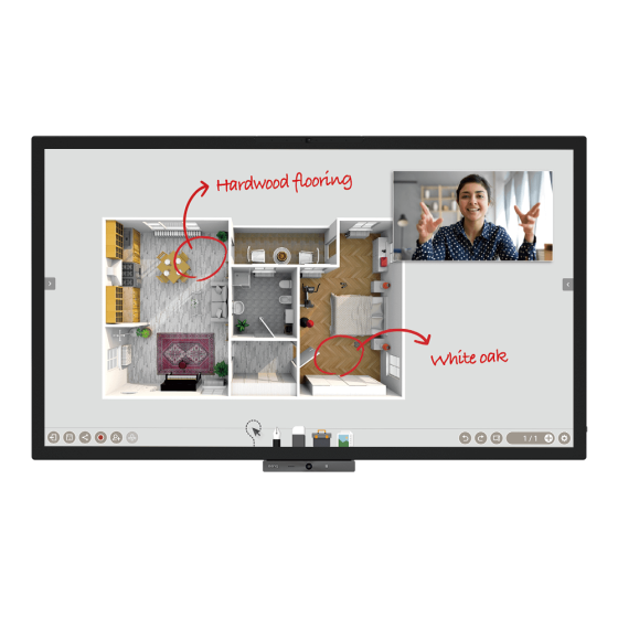 BenQ CP6501K DuoBoard | จอสัมผัส Interactive Display ขนาด 65 นิ้ว 4K สำหรับองค์กรธุรกิจและห้องประชุม