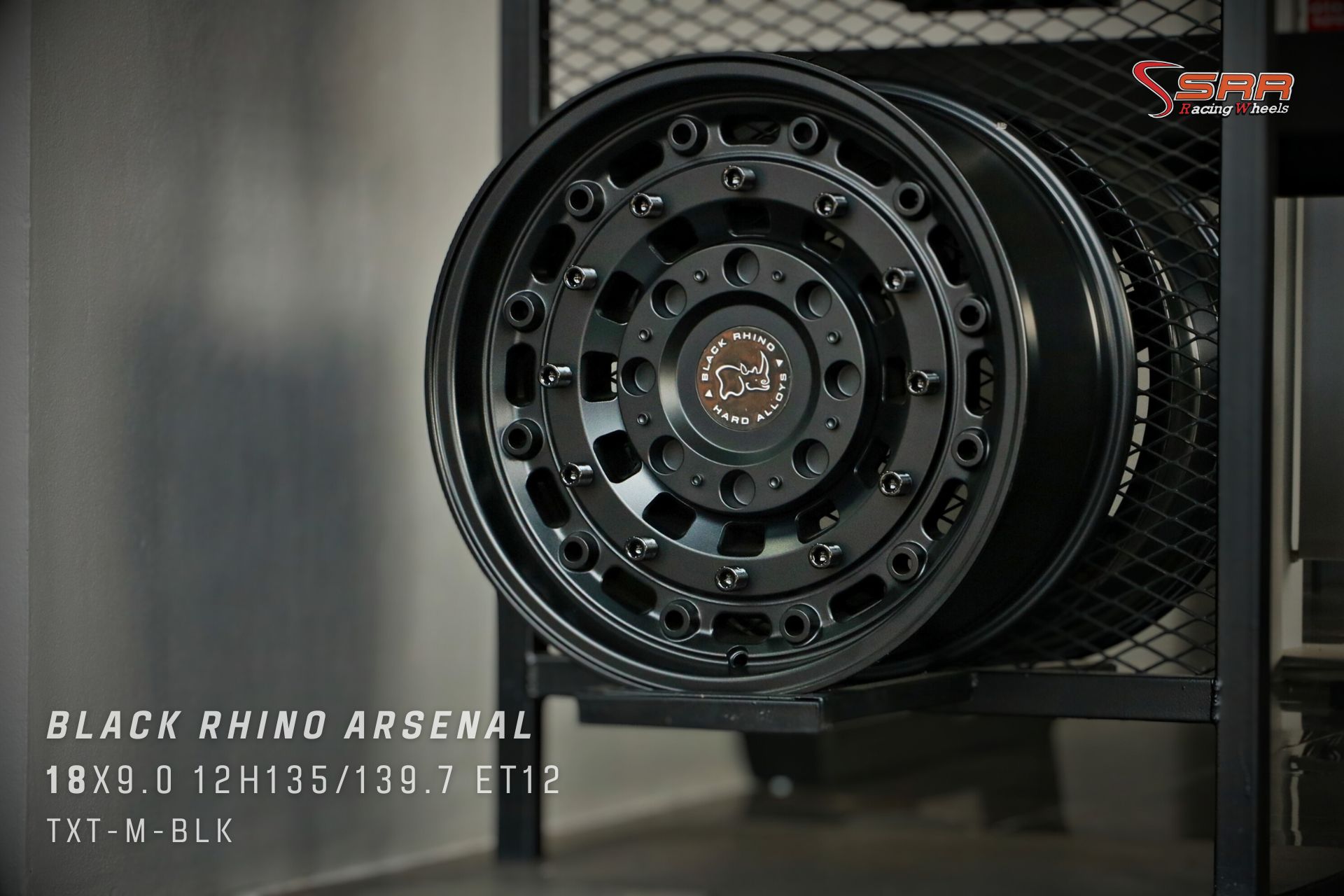 BLACK RHINO ARSENAL ขอบ18 6รู139.7 สีดำโหดๆ