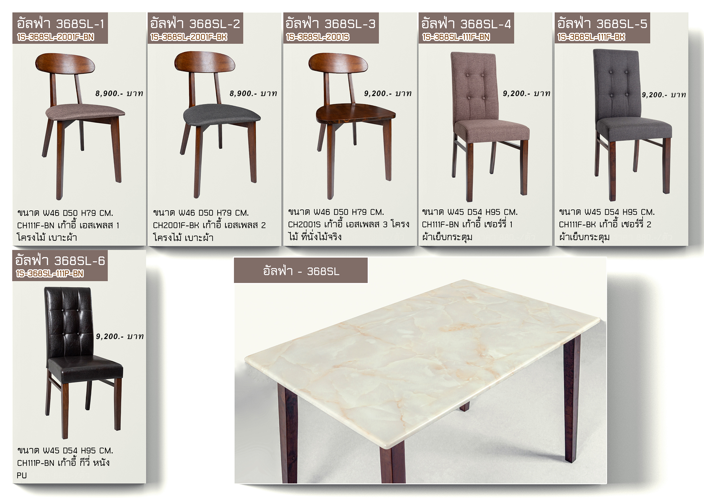 ชุดอาหารหิน 4 ที่นั่ง อัลฟ่า