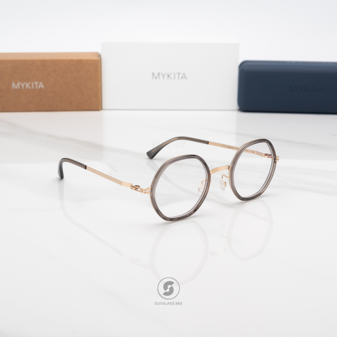 แว่นสายตา MYKITA ALYA C653 A83 Champagne Gold Clear Ash