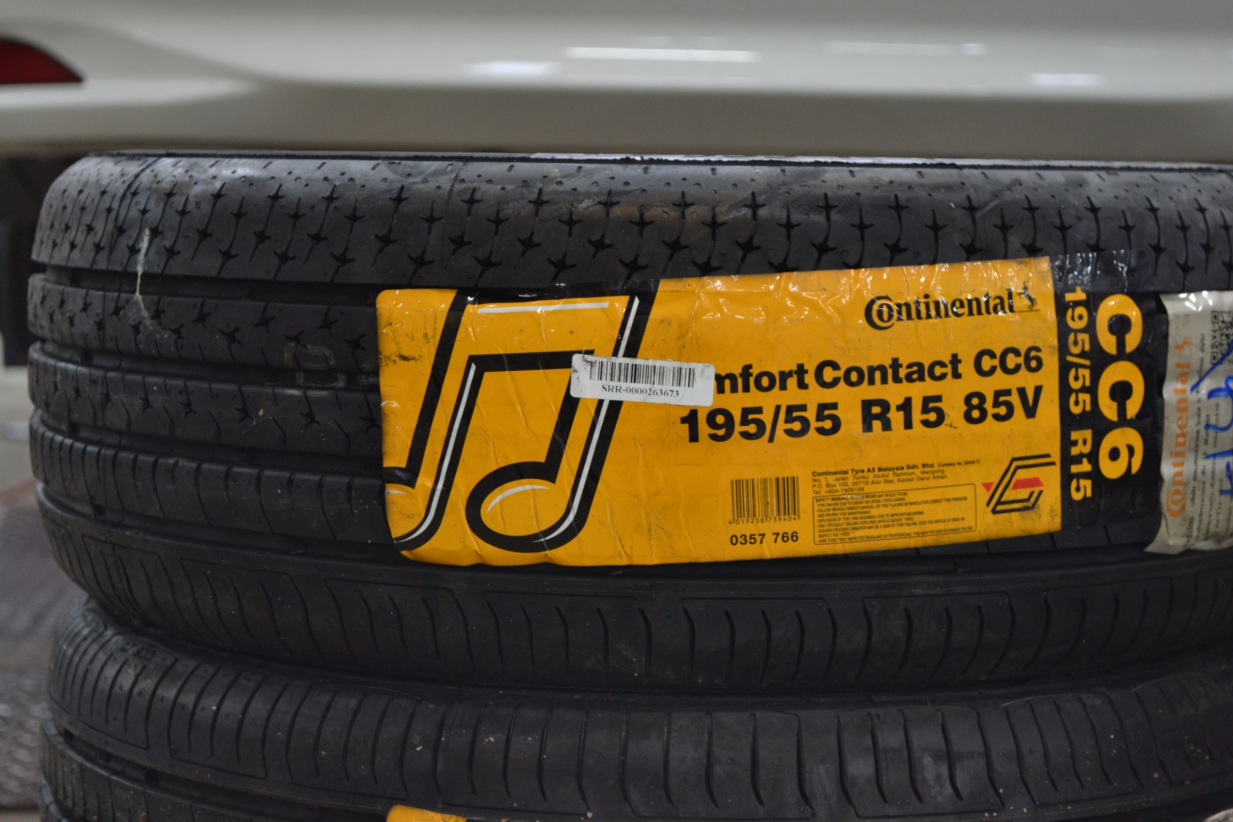 ยางใหม่ CONTINENTAL CC6 195/55-15 ราคาพิเศษ