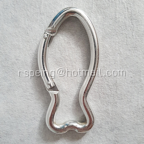 พวงกุญแจอลูมิเนียมอัลลอยด์ Carabiner รูปปลา