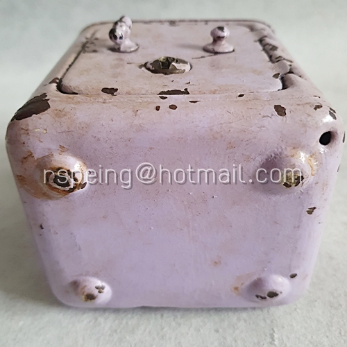 กระปุกออมสิน โลหะ ตู้เซฟวินเทจสีม่วง (พร้อมกุญแจ)