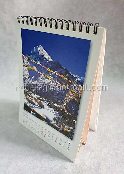 Table Calendar / Day Planner The Eight Highest Peaks of Nepal 2011