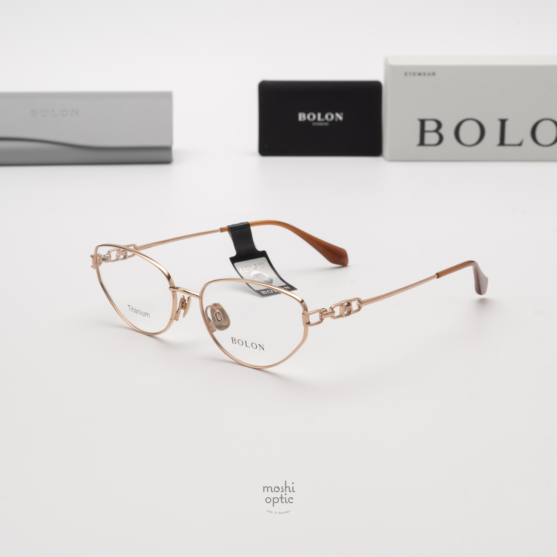 แว่นสายตา BOLON รุ่น STOCKHOLM BA7050 B30 Rose gold