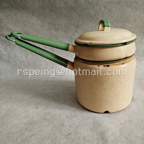 หม้อตุ๋นสองชั้น (Double Boiler / Bain Marie) เคลือบอีนาเมล KOCKUMS Sweden