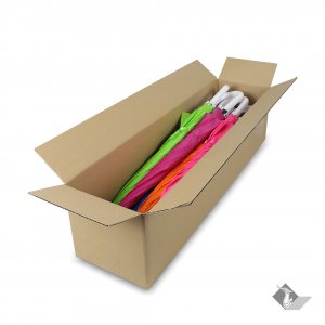 กล่องยาวกระดาษลูกฟูก 5 ชั้น 80x20x20 cm.