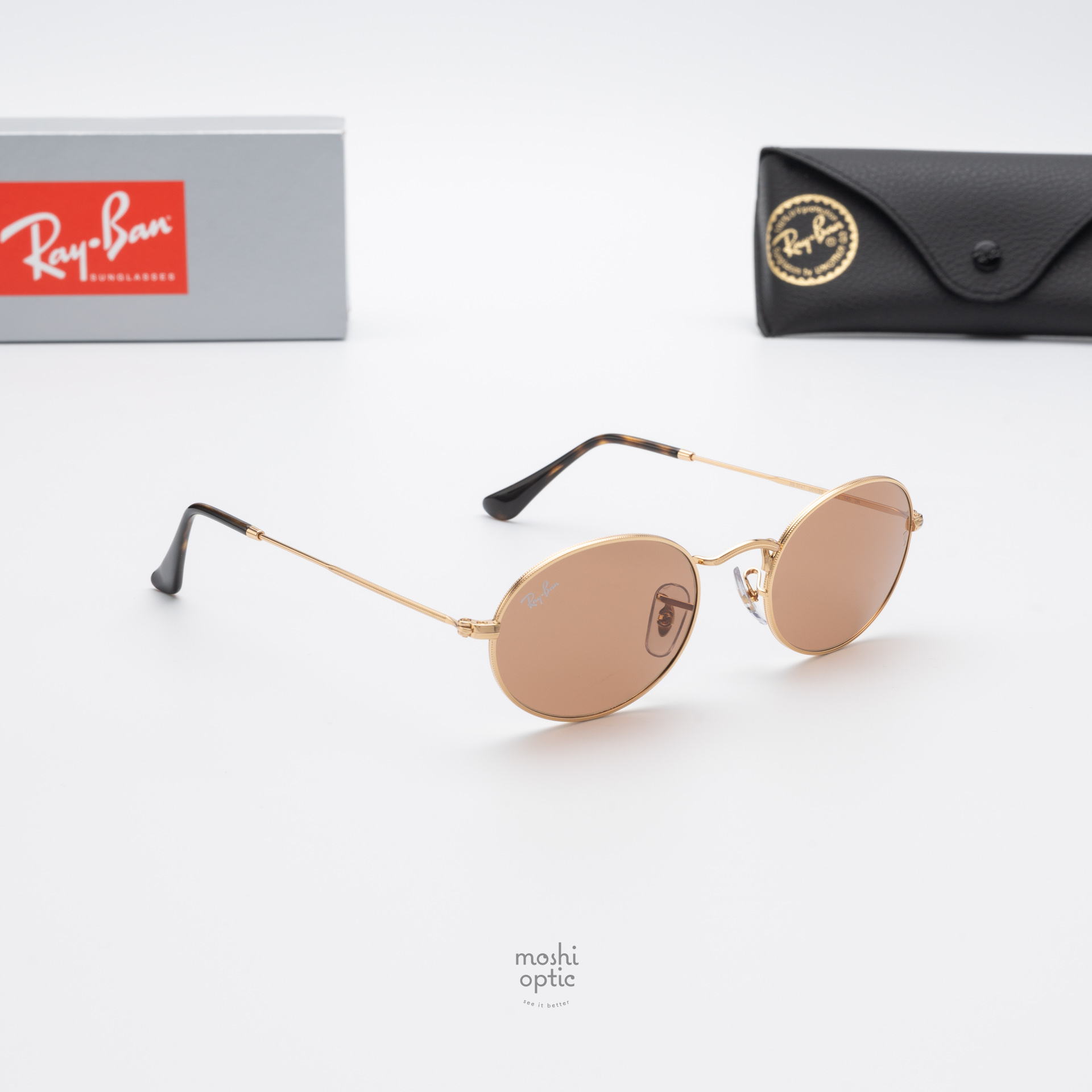 RayBan RB3547 Oval 001/53 Gold