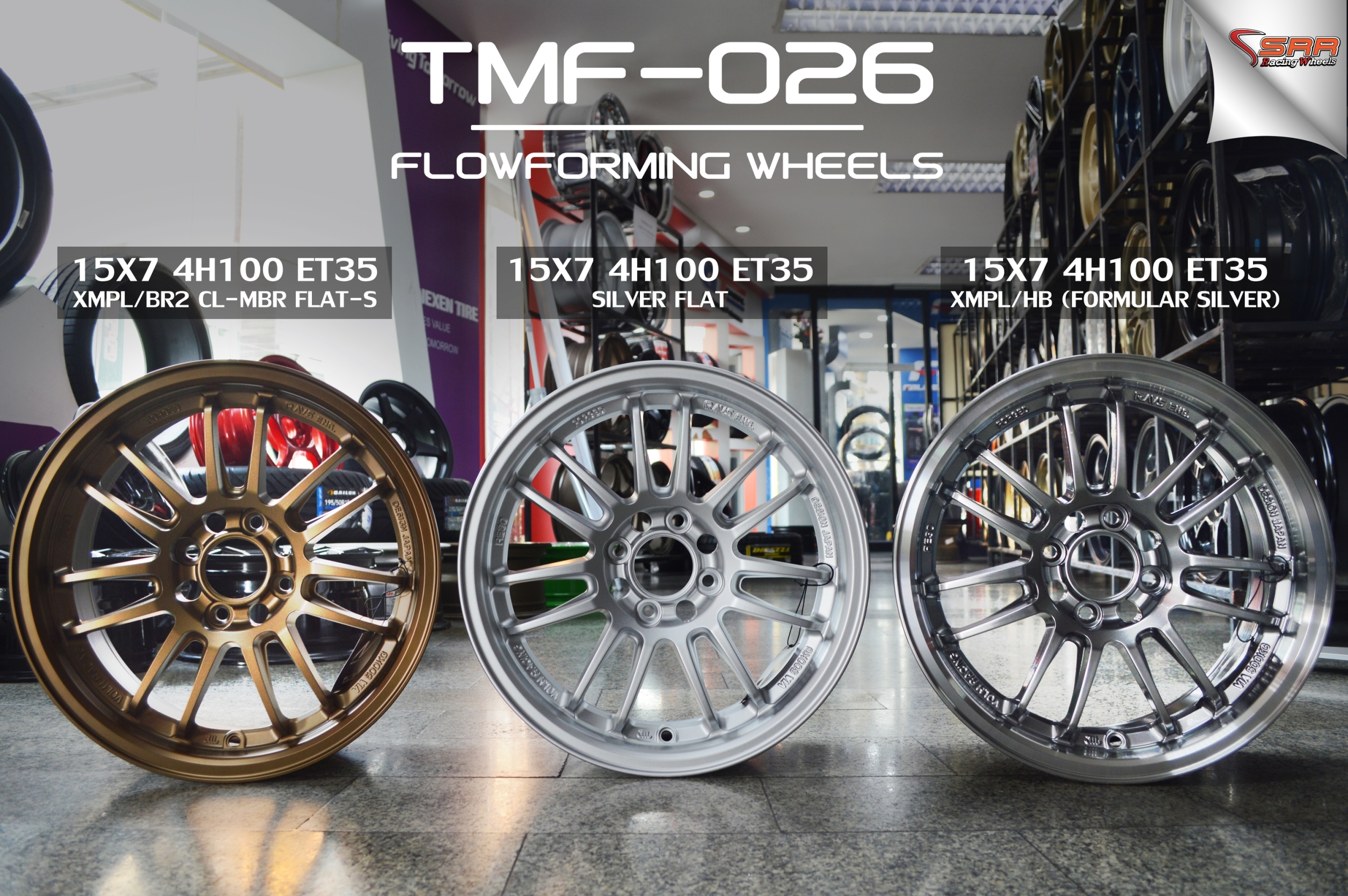 ล้อใหม่ RE30 ขอบ15 FLOWFORMING ใส่เก๋ง