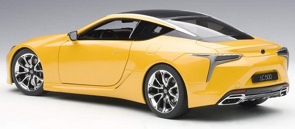 ขาย พรีออเดอร์ โมเดลรถ โมเดลรถยนต์ Autoart Lexus LC500 เหลือง สเกล 1:18 มี โปรโมชั่น