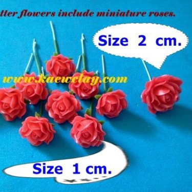 พิมพ์ตัดอลูมิเนียมดอก+ใบกุหลาบรวมกลีบ(Aluminum mold cutter roses included petals )
