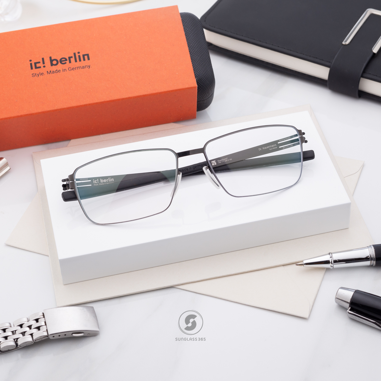 กรอบแว่น IC BERLIN Dr. Kauermann Gunmetal