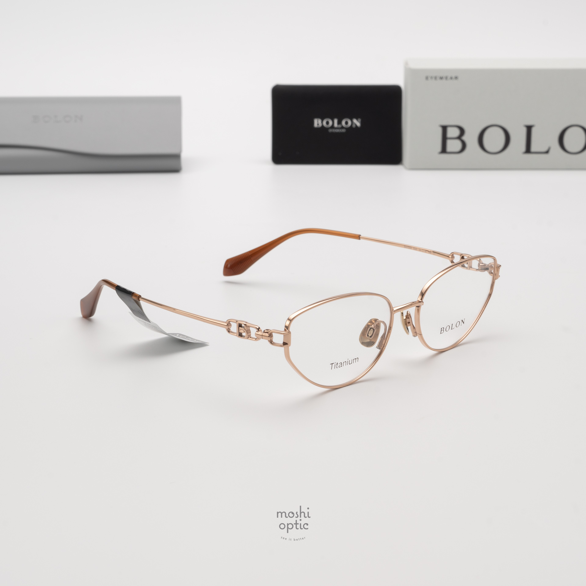 แว่นสายตา BOLON รุ่น STOCKHOLM BA7050 B30 Rose gold