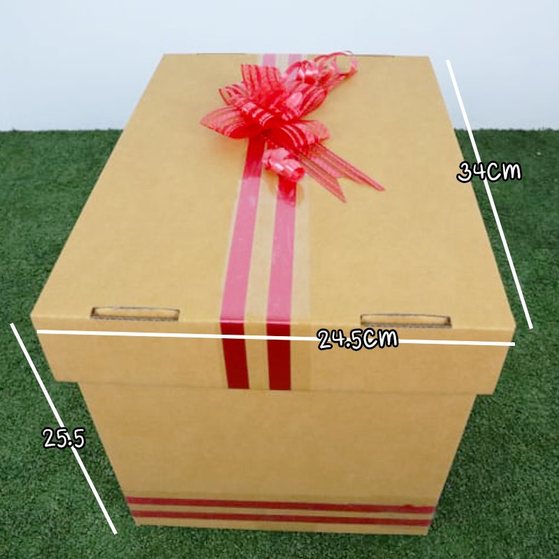 กล่อง ของขวัญ เซอร์ไพร์แฟน พร้อม เม็ดโฟม + ช่อดอกไม้ มีกล่องให้เลือก 7 แบบ