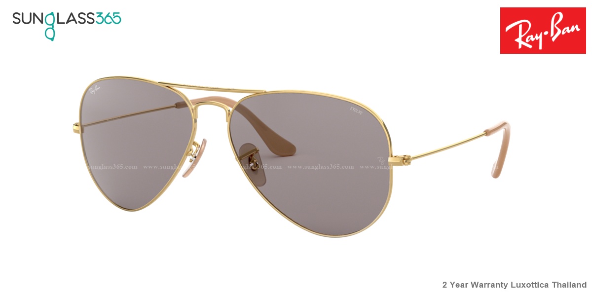 Ray Ban Aviator Evolve RB3025 9064V8 Grey Photochromic