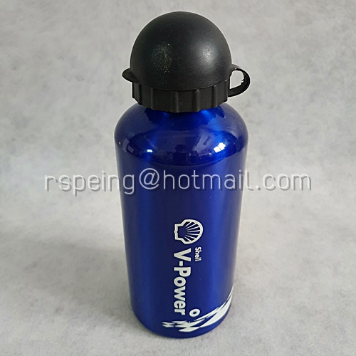 กระบอกน้ำอลูมิเนียม Shell V-Power สีน้ำเงิน