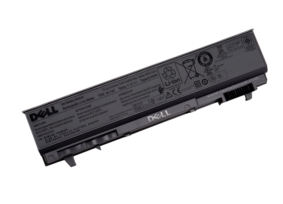 Battery Dell Latitude E6500 Original W1193 ลด ราคา พิเศษ แบตเตอรี่ โน๊ตบุ๊ค Dell Latitude E6500 60Whr ตรงรุ่น