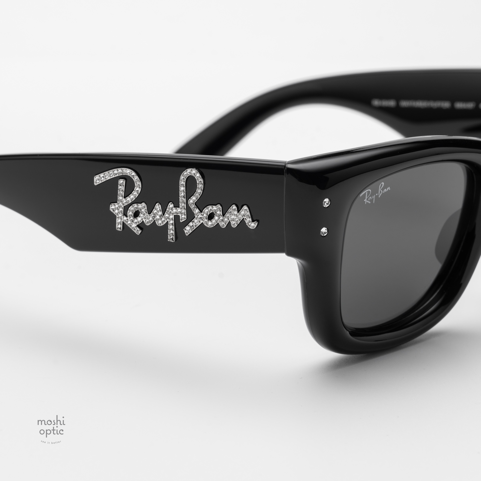 Ray Ban RB4940B Wayfarer Puffer 686487 Black & Strass