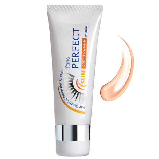 ครีมกันแดด ฟาริส เพอร์เฟค ซัน เรย์ การ์ด เอสพีเอฟ 50 พีเอ+++ / Faris Perfect Sun Ray Guard UV Protection Cream SPF50 PA++