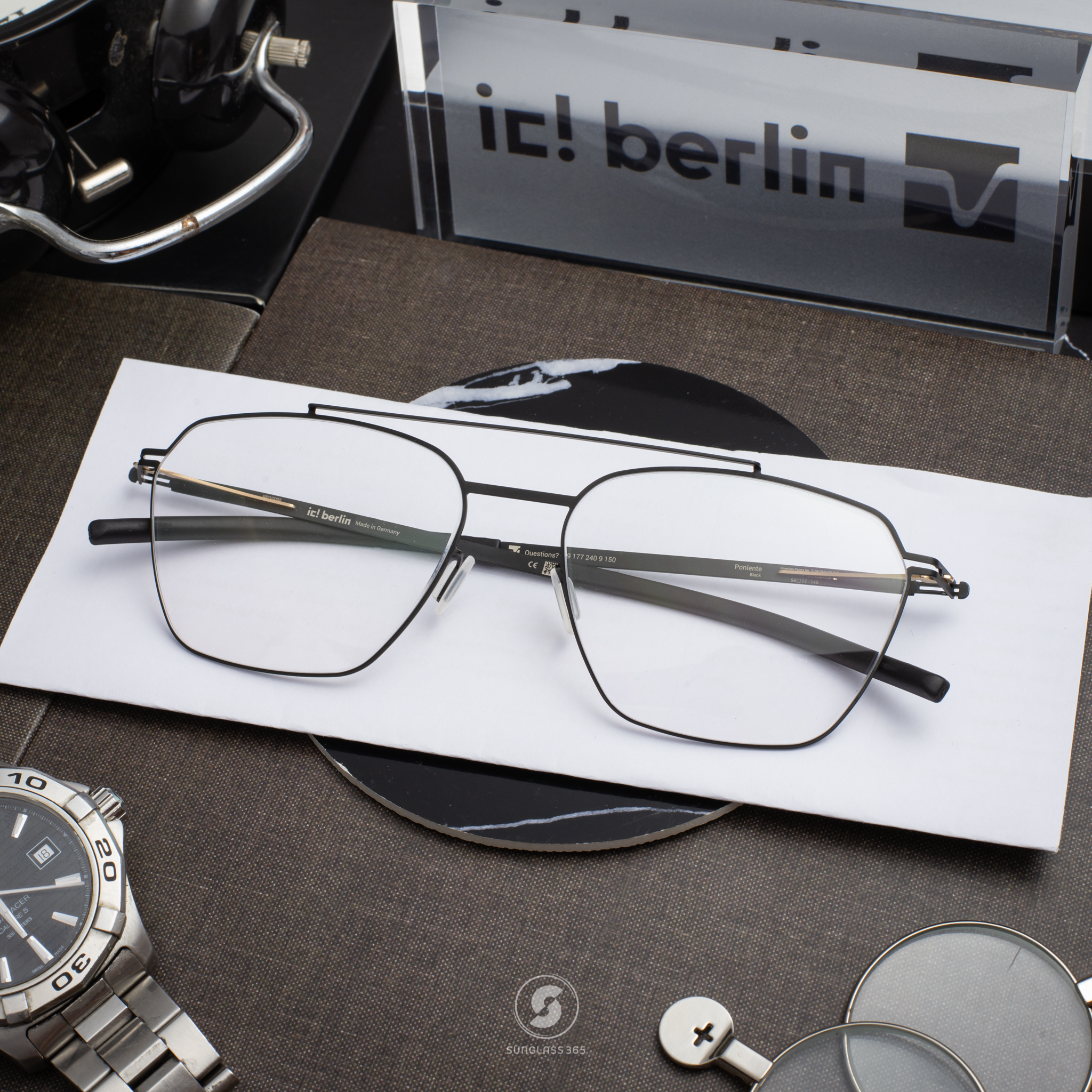 กรอบแว่น IC BERLIN Poniente Black