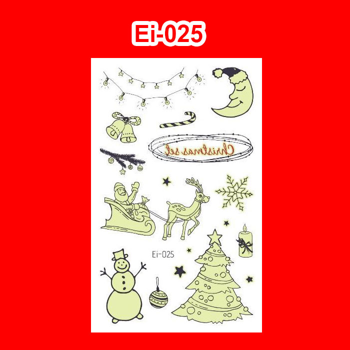 Tattoo Christmas สติ๊กทูคริสต์มาส แทททู #A