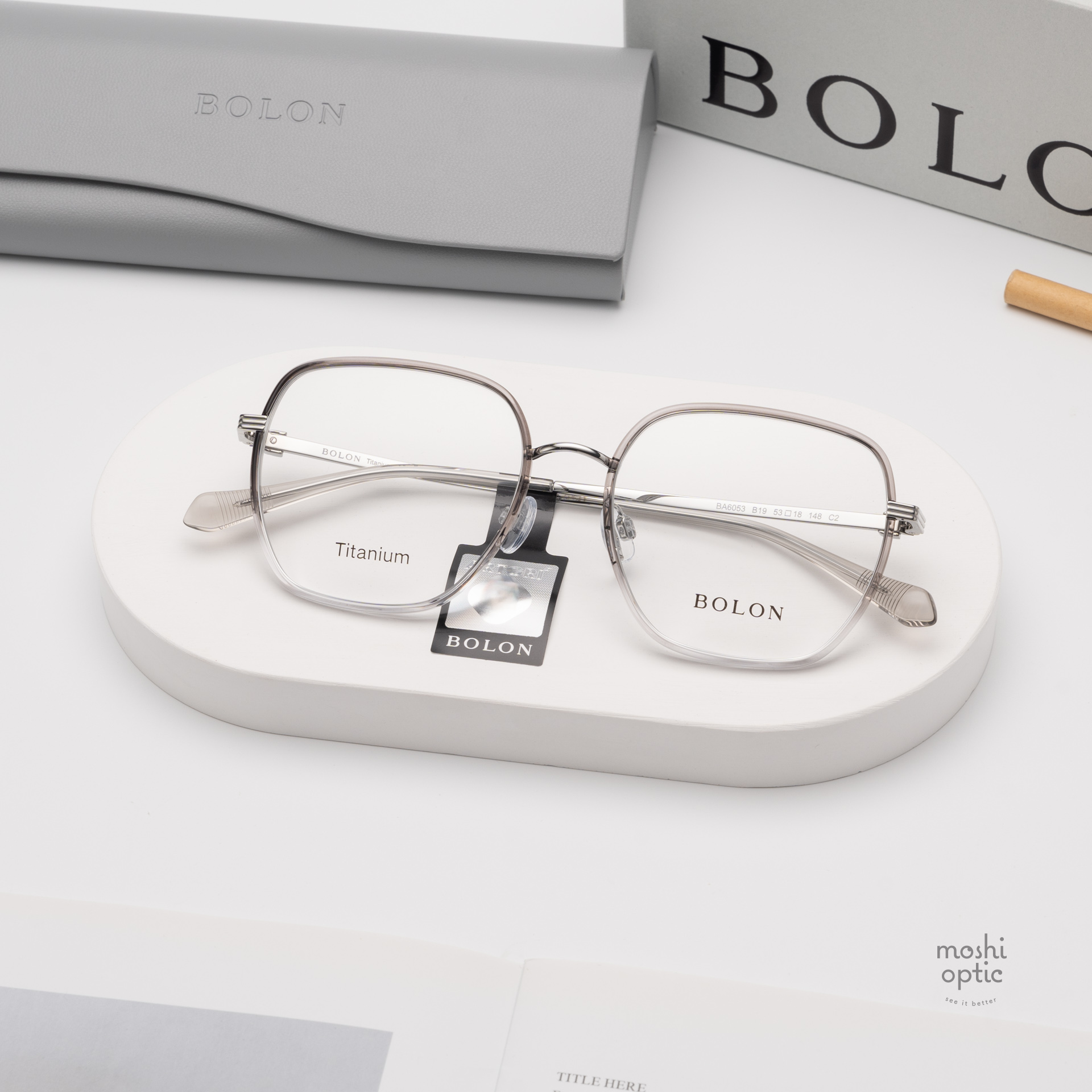 แว่นสายตา BOLON รุ่น SAPA BA6053 B19 Silver