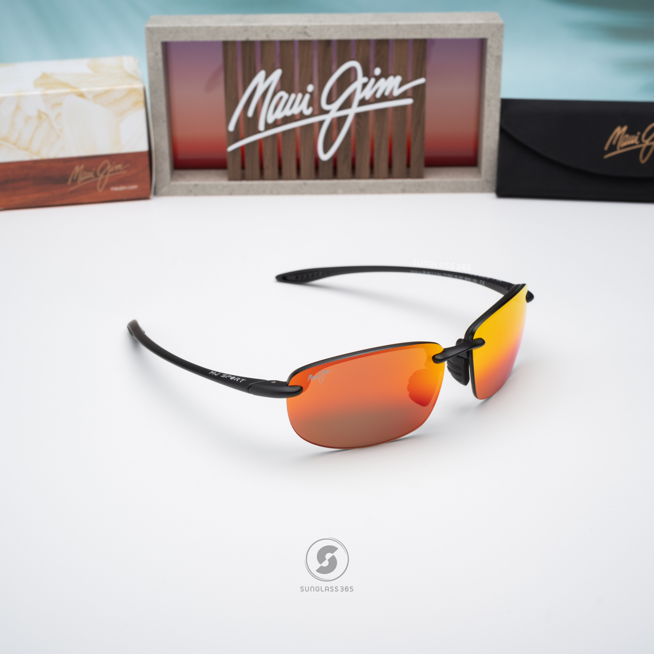 แว่นกันแดด Maui Jim HOOKIPA UNIVERSAL FIT MJ RM407 2M Hawaii Lava