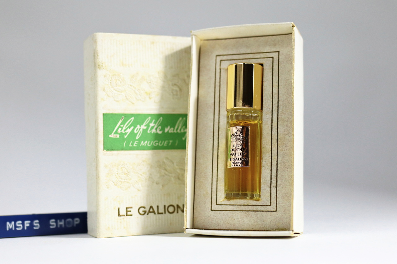 [Vintage] LE GALION Lily of the Valley (Le Muguet) Parfum 1/8 FL. OZ. Splash Miniature ขวดจิ๋ว แบบแต้ม - น้ำหอม Vintage