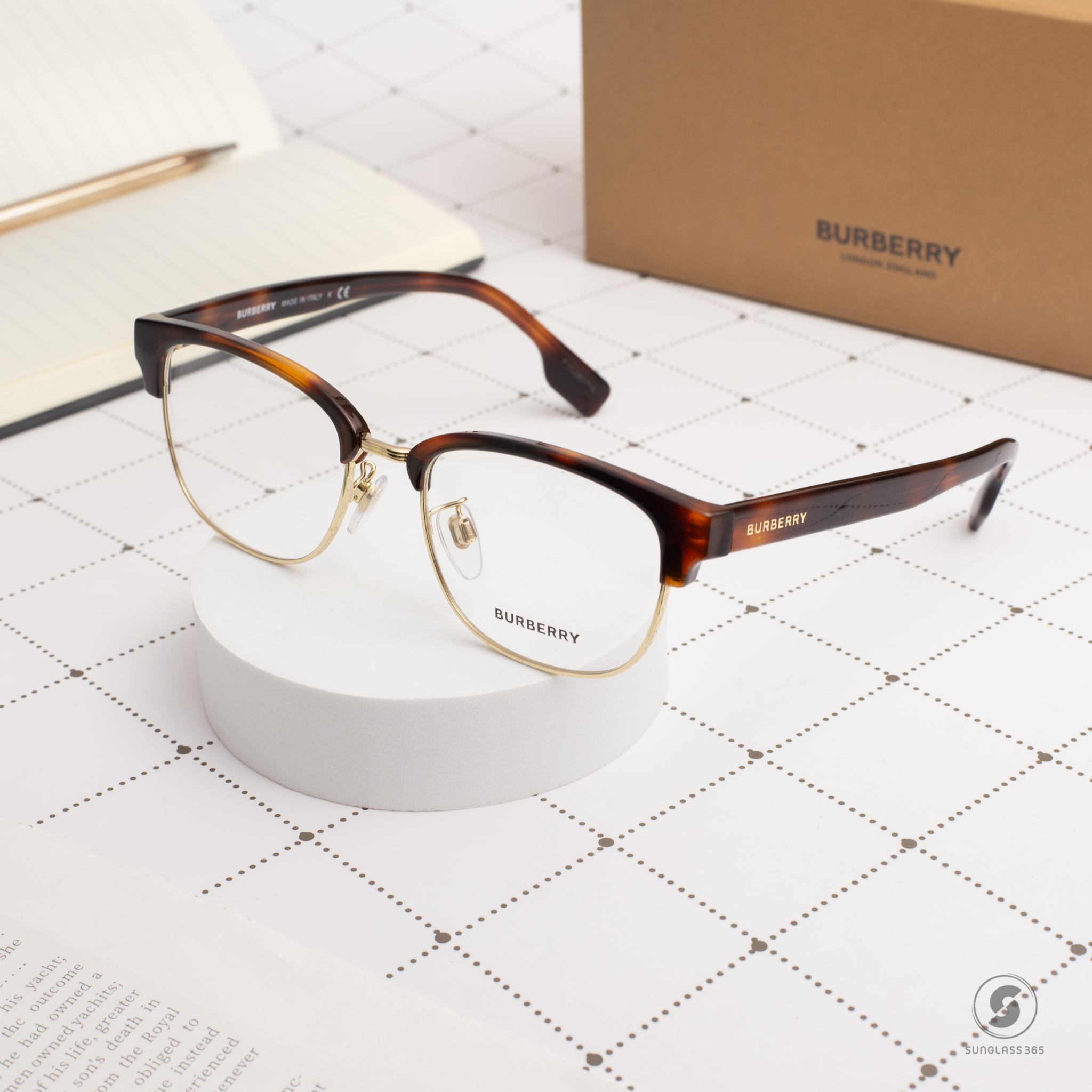 BURBERRY BE2351D 3316 Light Havana