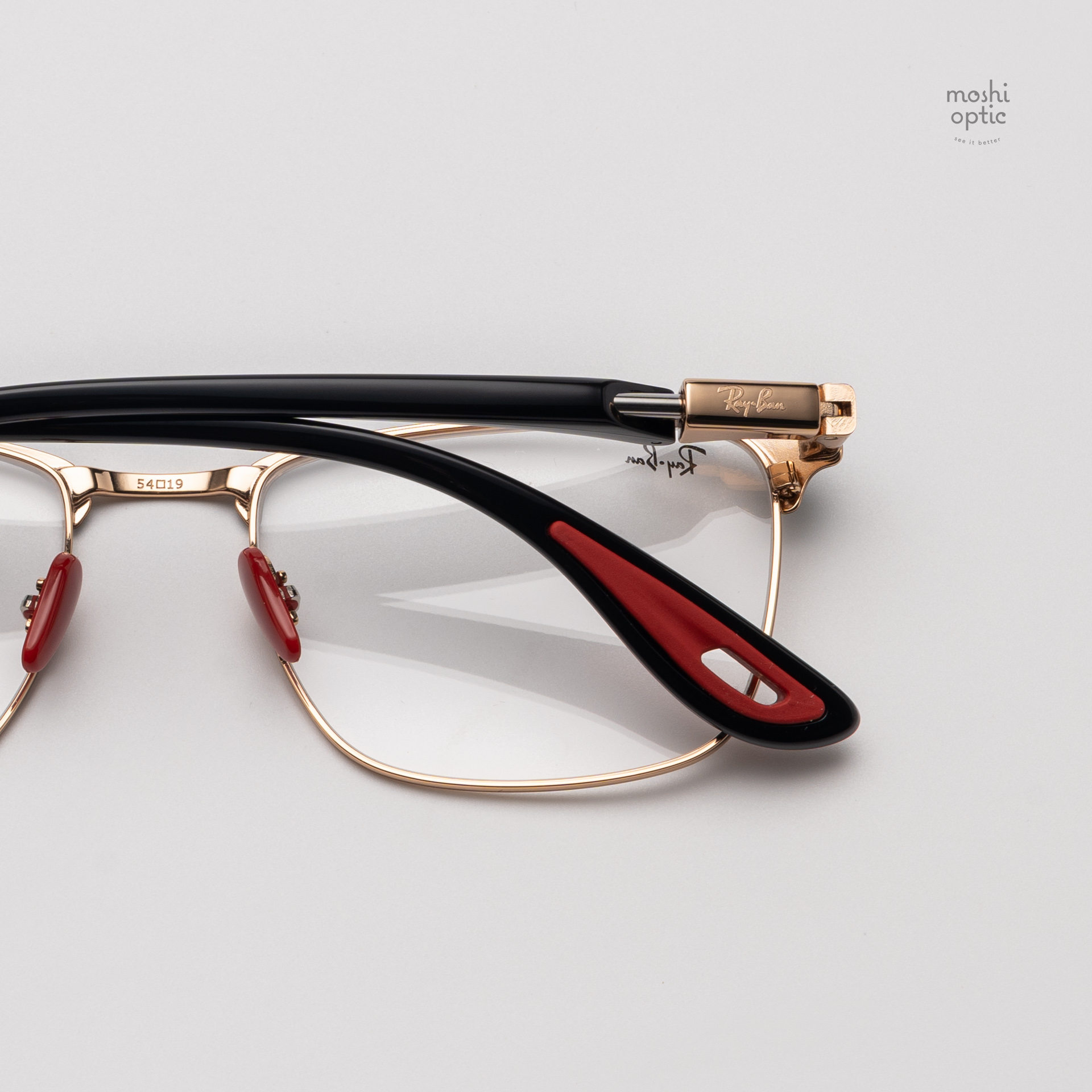 Ray-Ban Ferrari Collection RX6621M F132 Black on Rose Gold