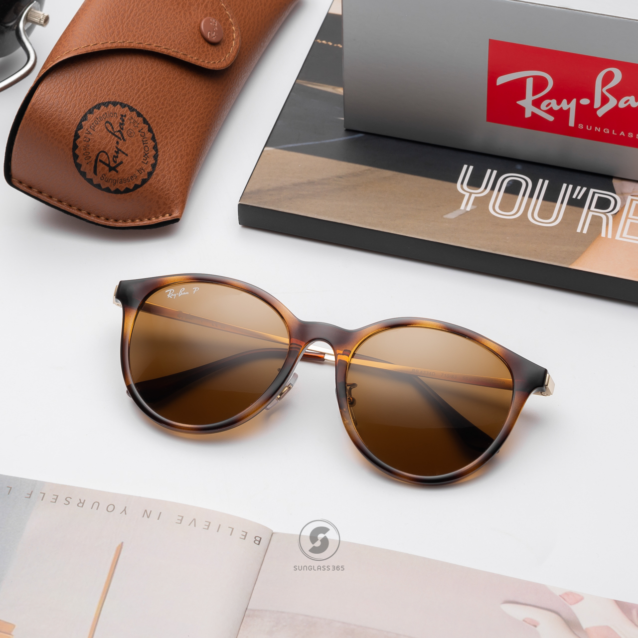 Ray-Ban RB4334D 710/83 Dark Brown Polarized