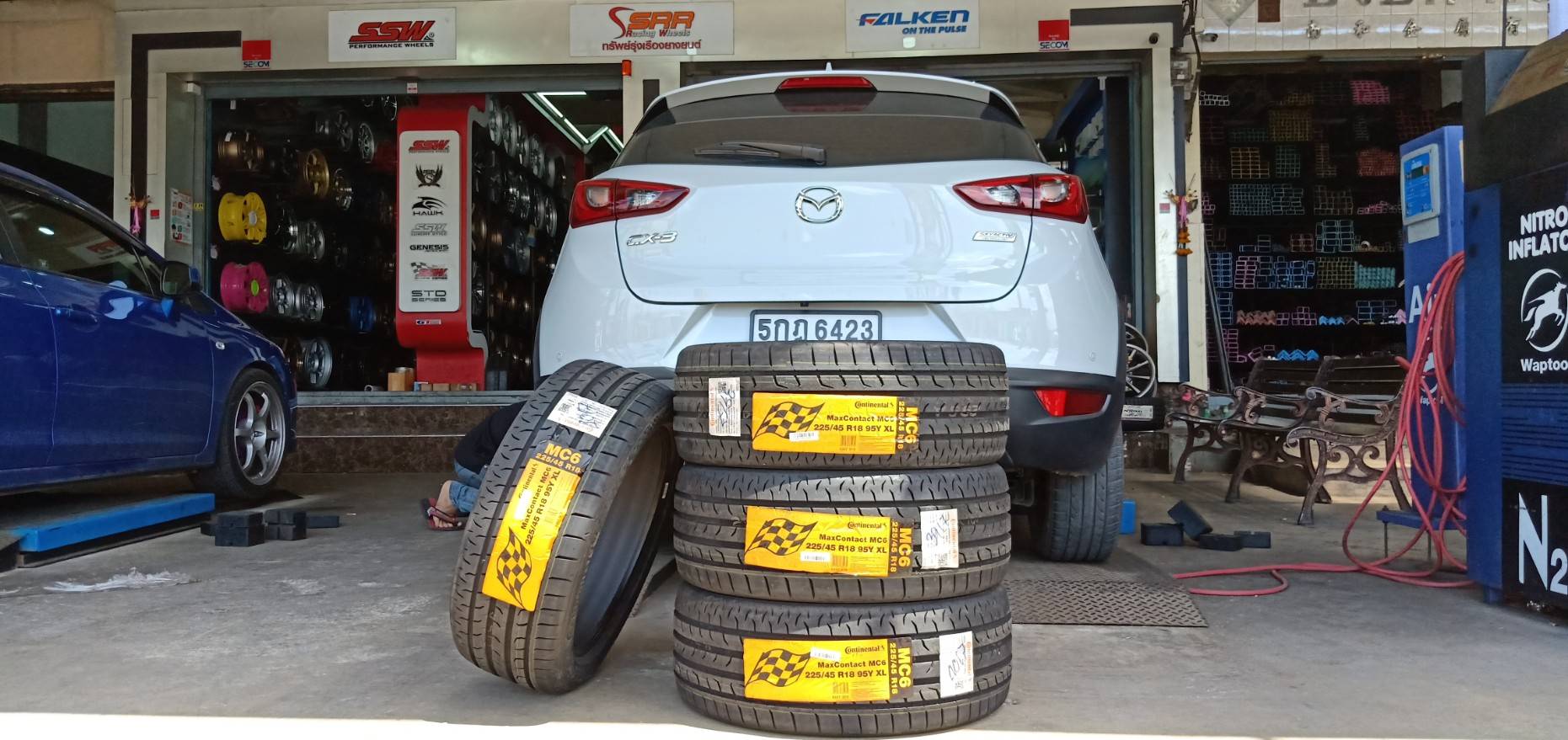 CONTINENTAL MC6 225/45-18 ใส่ CX3ราคาถูก