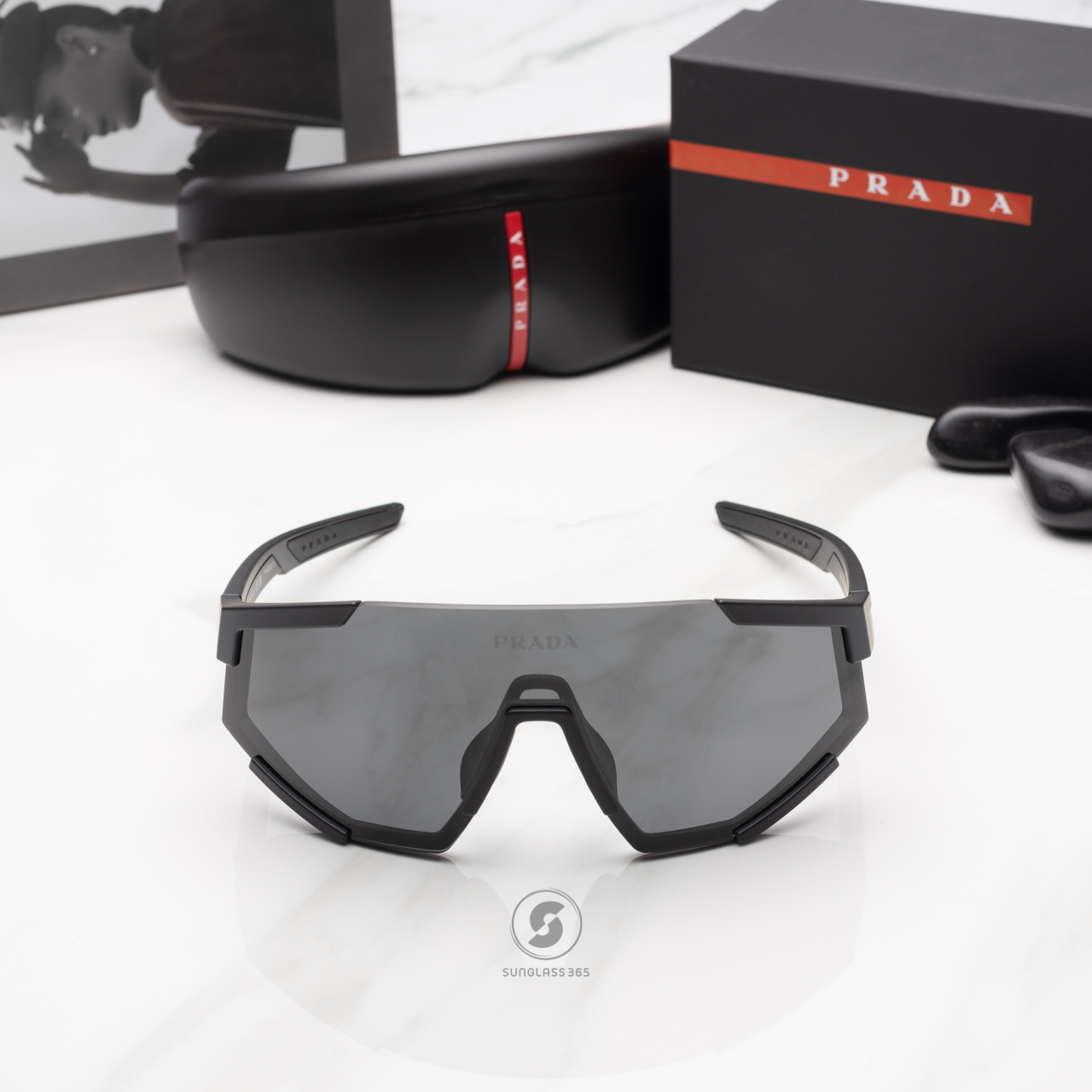 PRADA PS04WSF DG006F Black Rubber