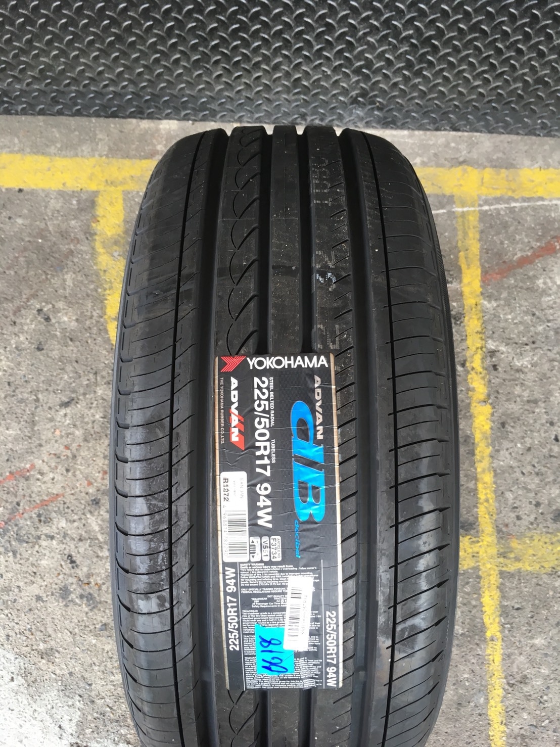 YOKOHAMA ADVAN dB decibel V551 225-50-17 เส้น 4900 ปกติ 6500 ปี18