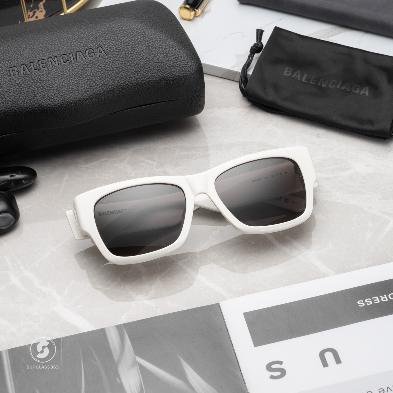 แว่นกันแดด Balenciaga Max Square Af BB0262SA 003