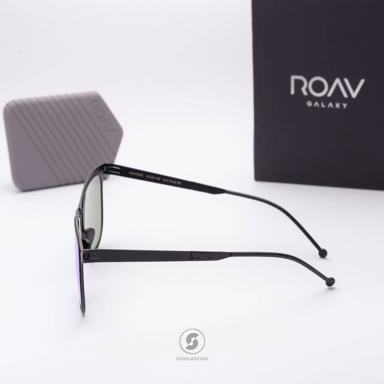 แว่นกันแดด ROAV LENOX 8002 Matte Black/Blue