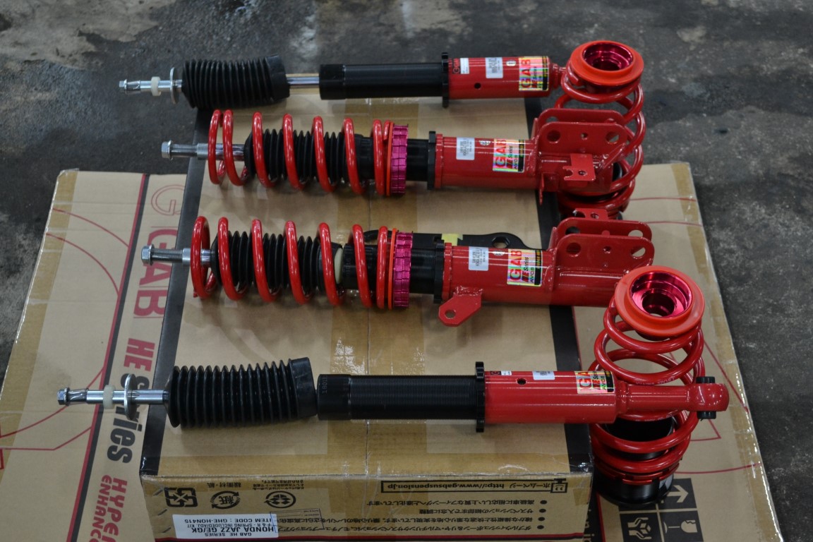 โช๊ค สตรัทปรับเกลียว GAB HE ใส่ CITY ชุดละ 1x,xxx บาท พร้อมติดตั้งฟรี