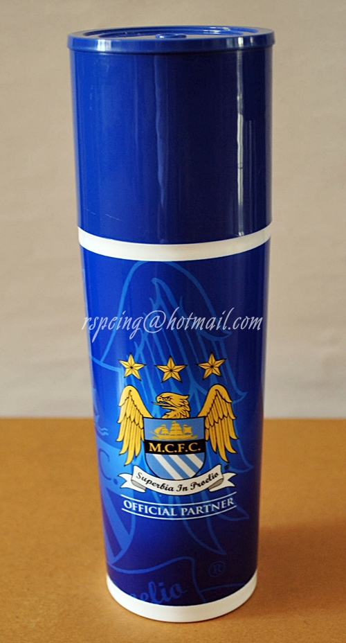 กระบอกน้ำพลาสติก est cola ลาย M.C.F.C.