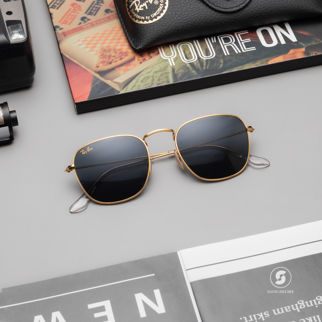 RayBan Frank RB3857 9196R5 Blue Legend Gold